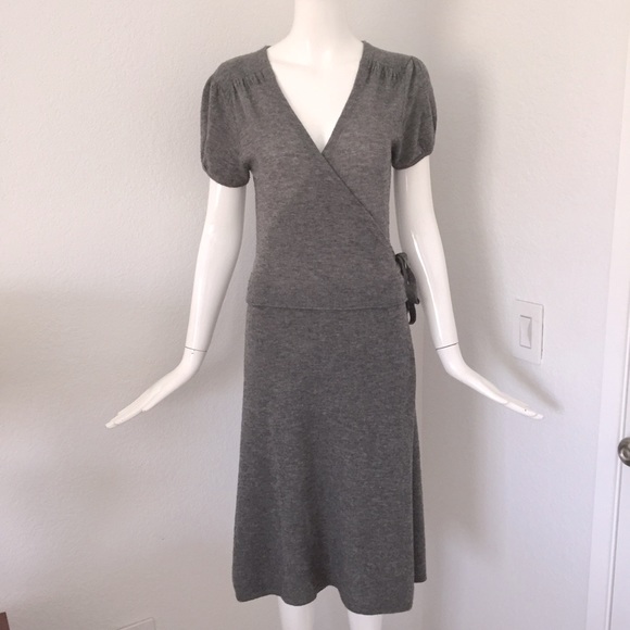 Calypso St. Barth gray cashmere Wrap Dresses - Picture 2 of 6